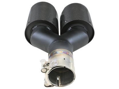 Takeda 304 Stainless Steel Clamp-on Exhaust Tip 2-1/2 Inch Inlet x 4 Inch Outlet x 12 Inch L Left aFe Power-15