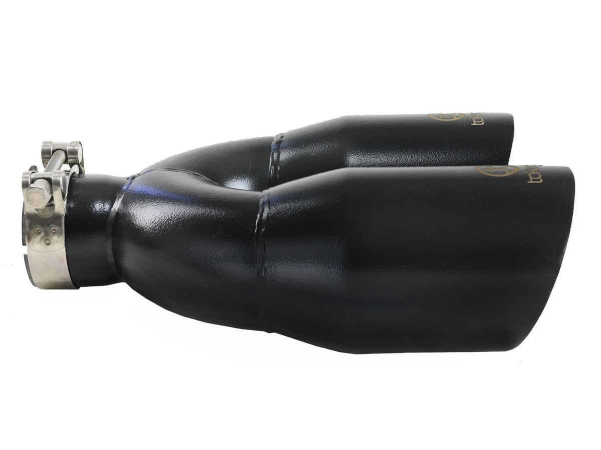 Takeda 304 Stainless Steel Clamp-on Exhaust Tip 2-1/2 Inch Inlet x 4 Inch Outlet x 12 Inch L Right aFe Power-9