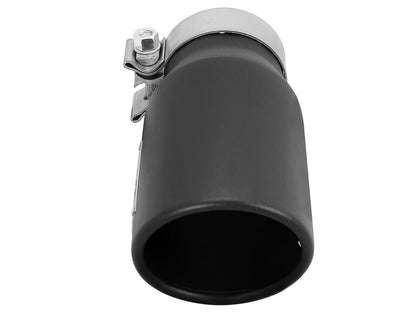 Mach Force-Xp 409 Stainless Steel Clamp-on Exhaust Tip Black 3 Inch Inlet x 4 Inch Outlet x 9 Inch L aFe Power-2