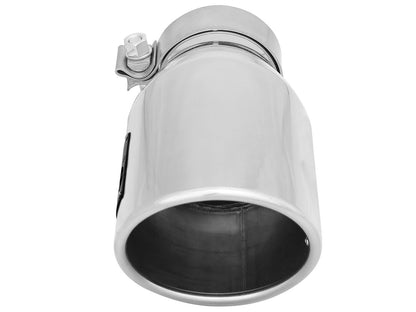 Mach Force-Xp 304 Stainless Steel Clamp-on Exhaust Tip Polished 3 Inch Inlet x 4-1/2 Inch Outlet x 9 Inch L aFe Power-2