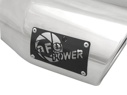 Mach Force-Xp 304 Stainless Steel Clamp-on Exhaust Tip Polished 3 Inch Inlet x 4-1/2 Inch Outlet x 9 Inch L aFe Power-4