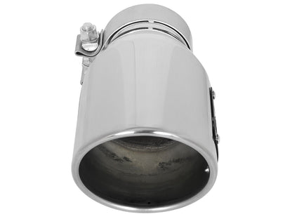 Mach Force-Xp 409 Stainless Steel Clamp-on Exhaust Tip Polished 3 Inch Inlet x 4-1/2 Inch Outlet x 9 Inch L aFe Power-2