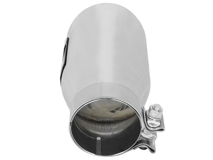 Mach Force-Xp 409 Stainless Steel Clamp-on Exhaust Tip Polished 3 Inch Inlet x 4-1/2 Inch Outlet x 9 Inch L aFe Power-3