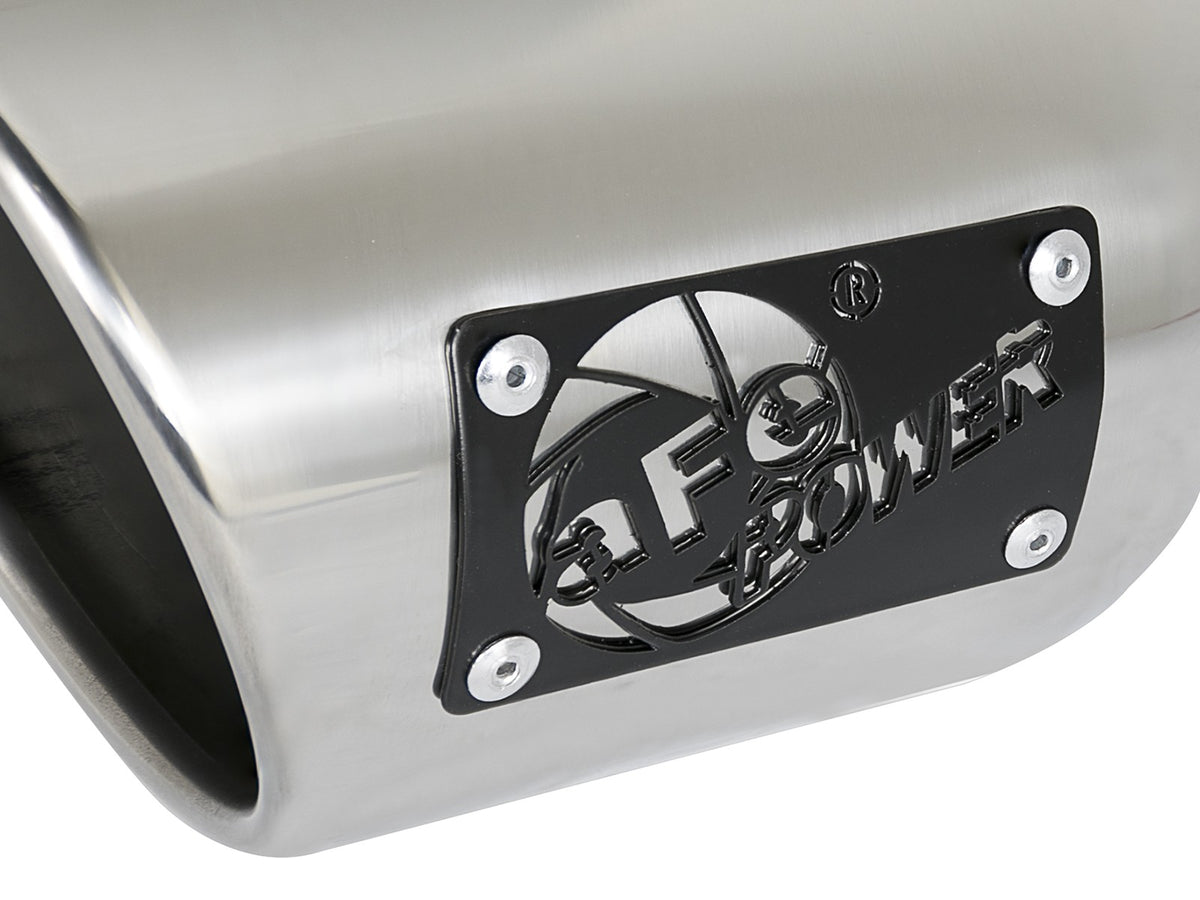Mach Force-Xp 409 Stainless Steel Clamp-on Exhaust Tip Polished 3 Inch Inlet x 4-1/2 Inch Outlet x 9 Inch L aFe Power-4