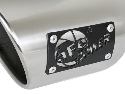 Mach Force-Xp 409 Stainless Steel Clamp-on Exhaust Tip Polished 3 Inch Inlet x 4-1/2 Inch Outlet x 9 Inch L aFe Power-4