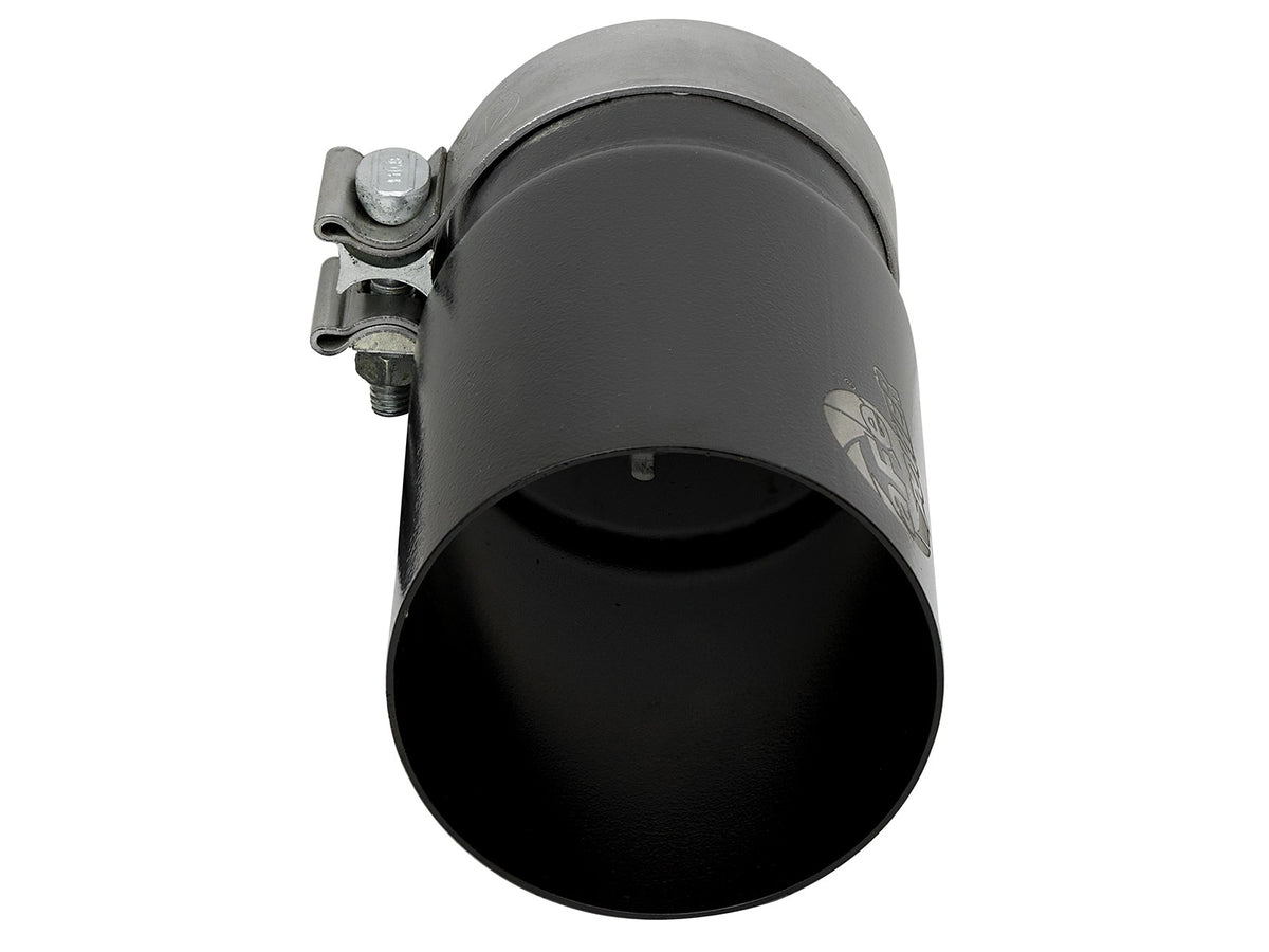 Mach Force-Xp Stainless Steel Clamp-on Exhaust Tip Black Right Side Exit 3-1/2 Inch Inlet x 4 Inch Outlet x 7 Inch L aFe Power-2