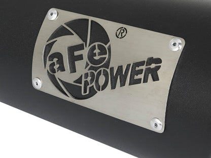 Mach Force-Xp 409 Stainless Steel Clamp-on Exhaust Tip Black 3-1/2 Inch Inlet x 4-1/2 Inch Outlet x 12 Inch L Right aFe Power-4