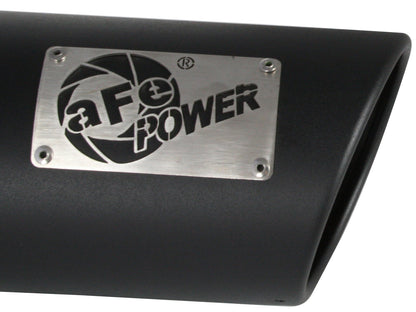 Mach Force-Xp 409 Stainless Steel Clamp-on Exhaust Tip Black 4 Inch Inlet x 5 Inch Outlet x 12 Inch L Right aFe Power-3
