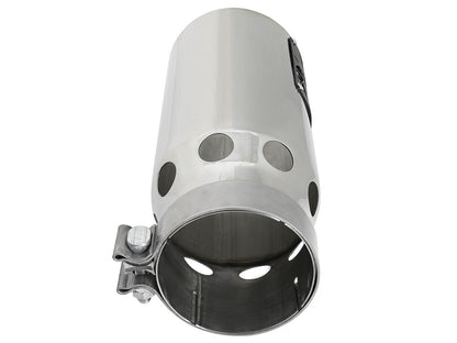 Saturn 4S 304 Stainless Steel Intercooled Clamp-on Exhaust Tip Polished 4 Inch Inlet x 5 Inch Outlet x 12 Inch L aFe Power-3