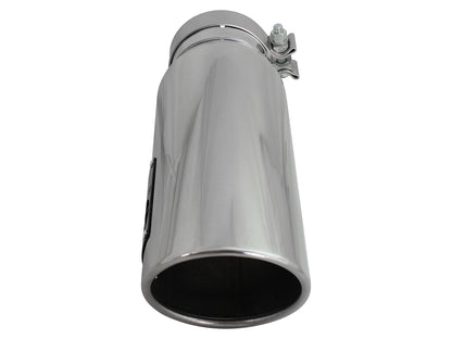Mach Force-Xp 409 Stainless Steel Clamp-on Exhaust Tip Polished 4 Inch Inlet x 5 Inch Outlet x 15 Inch L aFe Power-2