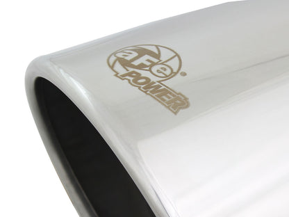 Mach Force-Xp 304 Stainless Steel Clamp-on Exhaust Tip Polished 4 Inch Inlet x 6 Inch Outlet x 9 Inch L aFe Power-4
