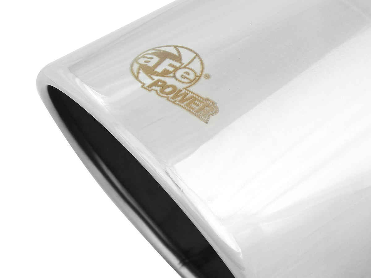 Mach Force-Xp 304 Stainless Steel Clamp-on Exhaust Tip Polished 4 Inch Inlet x 6 Inch Outlet x 12 Inch L aFe Power-4