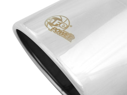 Mach Force-Xp 304 Stainless Steel Clamp-on Exhaust Tip Polished 4 Inch Inlet x 6 Inch Outlet x 12 Inch L aFe Power-4