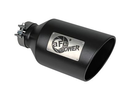 Mach Force-Xp 409 Stainless Steel Clamp-on Exhaust Tip Black aFe Power