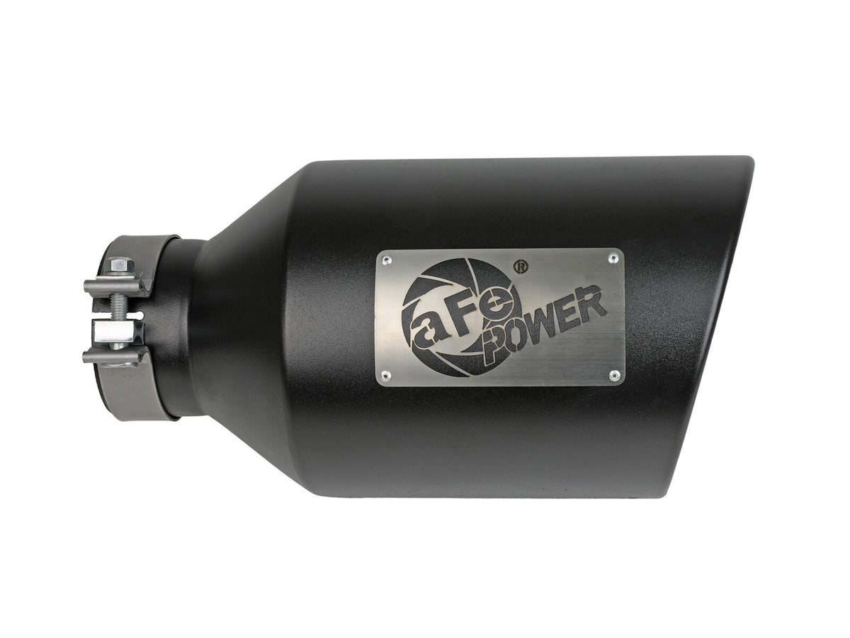 Mach Force-Xp 409 Stainless Steel Clamp-on Exhaust Tip Black aFe Power-1