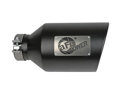 Mach Force-Xp 409 Stainless Steel Clamp-on Exhaust Tip Black aFe Power-1