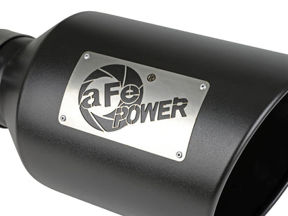 Mach Force-Xp 409 Stainless Steel Clamp-on Exhaust Tip Black aFe Power-4