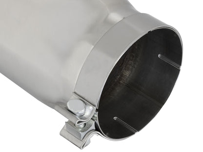 Mach Force-Xp 304 Stainless Steel Clamp-on Exhaust Tip Polished 5 Inch Inlet x 6 Inch Outlet x 15 Inch L aFe Power-2