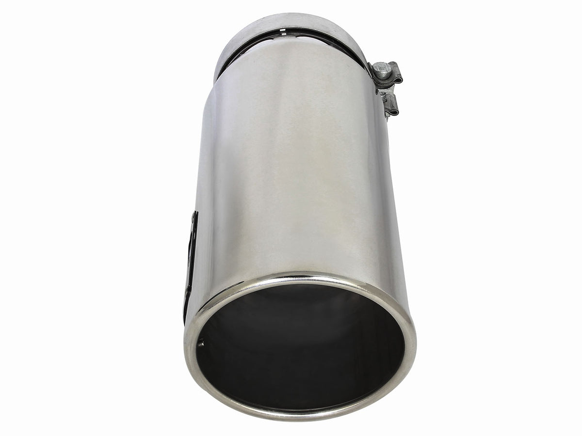 Mach Force-Xp 304 Stainless Steel Intercooled Clamp-on Exhaust Tip Polished 5 Inch Inlet x 6 Inch Outlet x 16 Inch L aFe Power-1