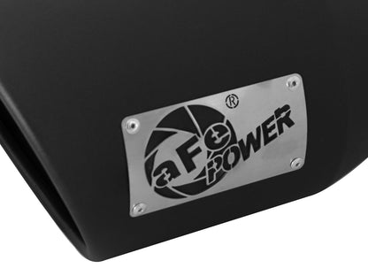 Mach Force-Xp 409 Stainless Steel Clamp-on Exhaust Tip Black Left Side Exit 5 Inch Inlet x 7 Inch Outlet x 12 Inch L aFe Power-4