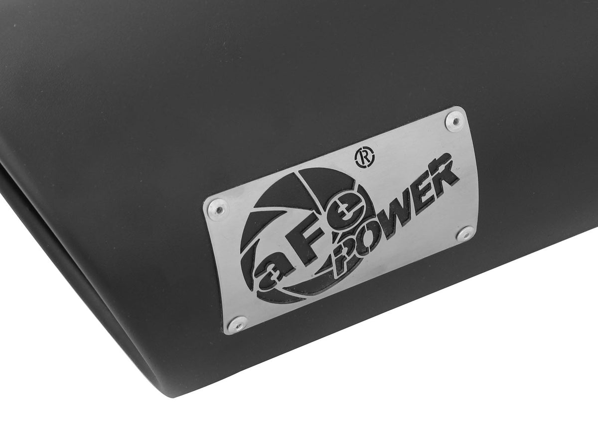 Mach Force-Xp 409 Stainless Steel Clamp-on Exhaust Tip Black Left Side Exit 5 Inch Inlet x 7 Inch Outlet x 15 Inch L aFe Power-4