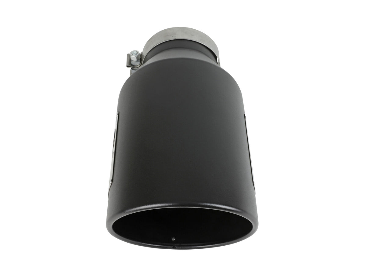 Mach Force-Xp 409 Stainless Steel Clamp-on Exhaust Tip Black 5 Inch Inlet x 8 Inch Outlet x 15 Inch L aFe Power-2