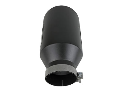 Mach Force-Xp 409 Stainless Steel Clamp-on Exhaust Tip Black 5 Inch Inlet x 8 Inch Outlet x 15 Inch L aFe Power-3