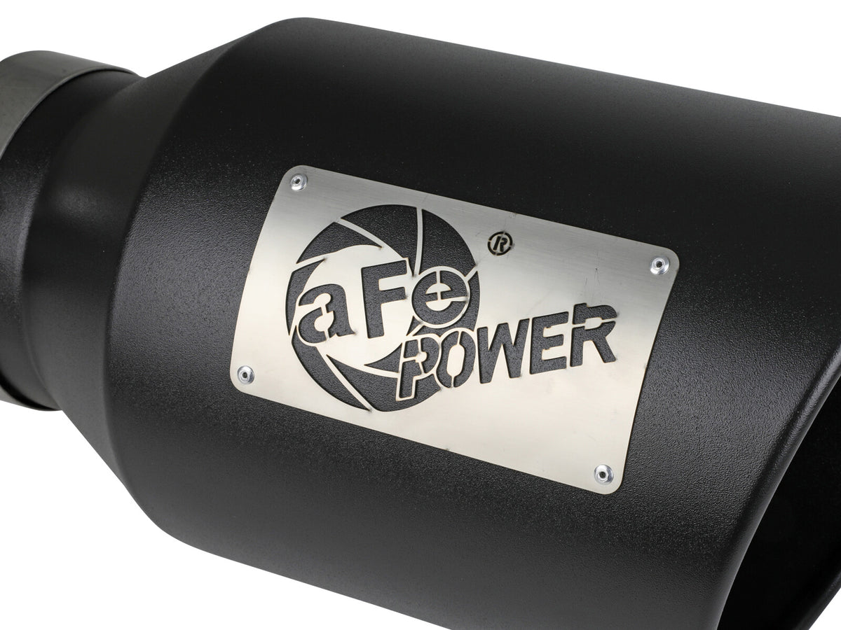 Mach Force-Xp 409 Stainless Steel Clamp-on Exhaust Tip Black 5 Inch Inlet x 8 Inch Outlet x 15 Inch L aFe Power-4