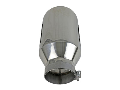 Mach Force-Xp 304 Stainless Steel Clamp-on Exhaust Tip Polished 5 Inch Inlet x 8 Inch Outlet x 15 Inch L aFe Power-3