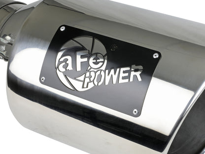 Mach Force-Xp 304 Stainless Steel Clamp-on Exhaust Tip Polished 5 Inch Inlet x 8 Inch Outlet x 15 Inch L aFe Power-4