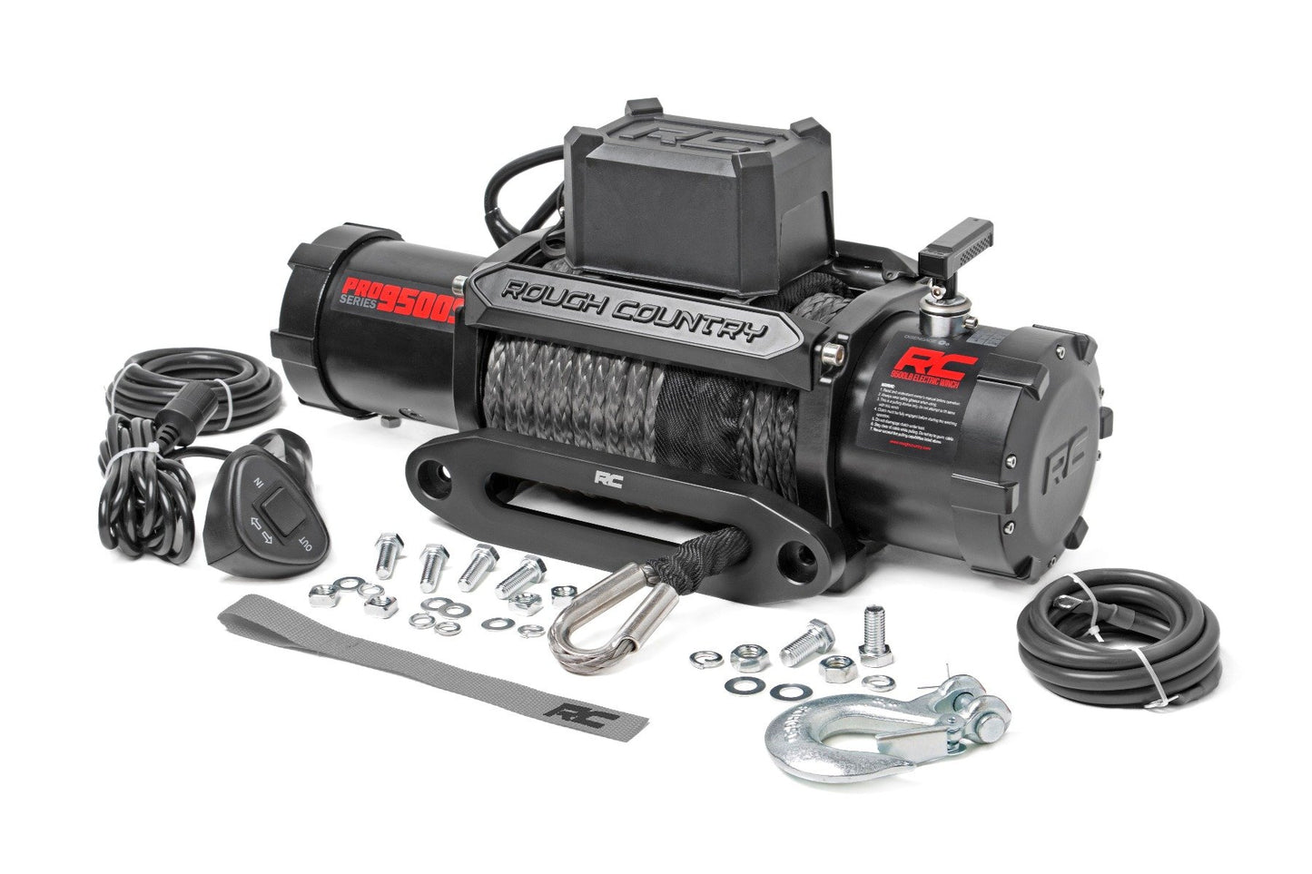 9500-Lb Pro Series Winch | Synthetic Rope Rough Country