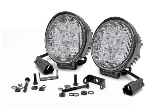 4 Inch Chrome Series LED Light | Round | Pair Rough Country