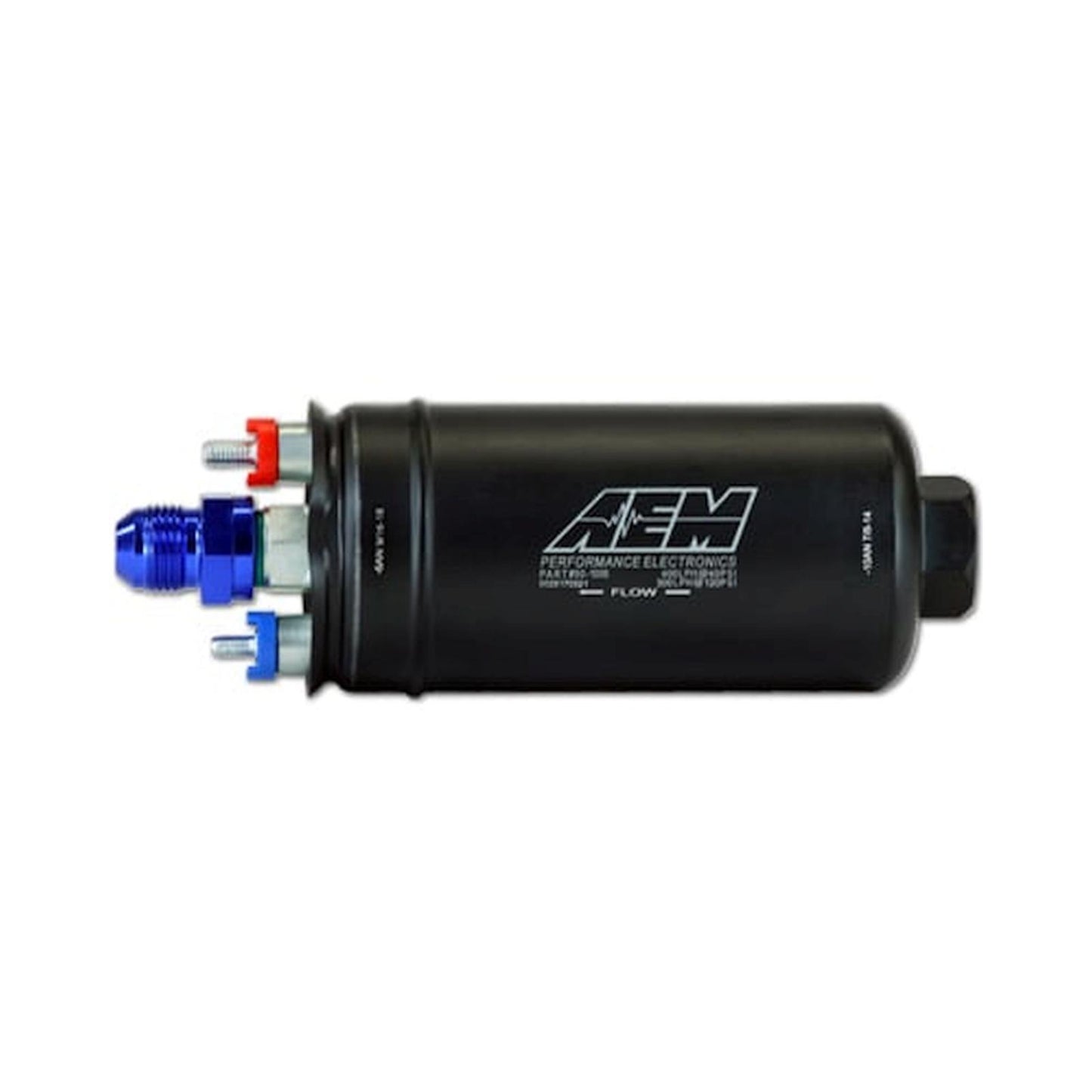 400LPH (AN) Inline High Flow Fuel Pump Inlet -10AN Outlet -6AN AEM Electronics-1