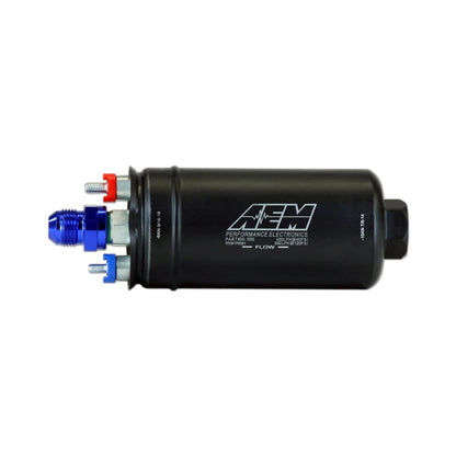 400LPH (AN) Inline High Flow Fuel Pump Inlet -10AN Outlet -6AN AEM Electronics-3