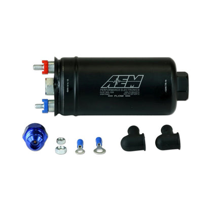 400LPH (AN) Inline High Flow Fuel Pump Inlet -10AN Outlet -6AN AEM Electronics-7