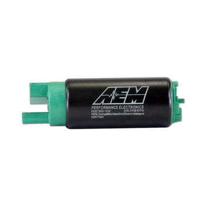 340LPH E85-Compatible High Flow In-Tank Fuel Pump Offset Inlet/340LPH at40psi/Not application specific AEM Electronics-2