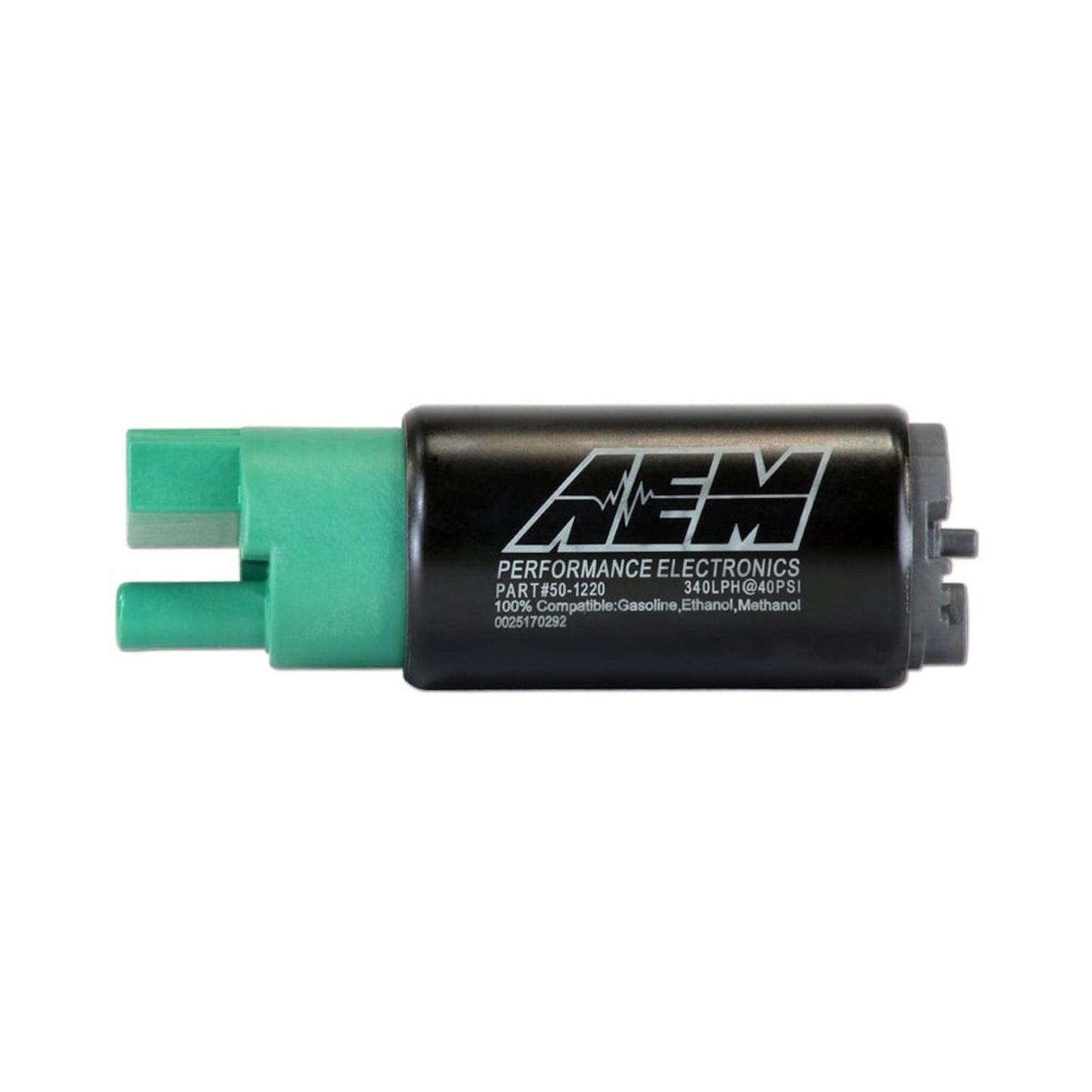 340LPH E85-Compatible High Flow In-Tank Fuel Pump 65mm Body Inline Inlet/340LPH at40psi/Not application specific AEM Electronics