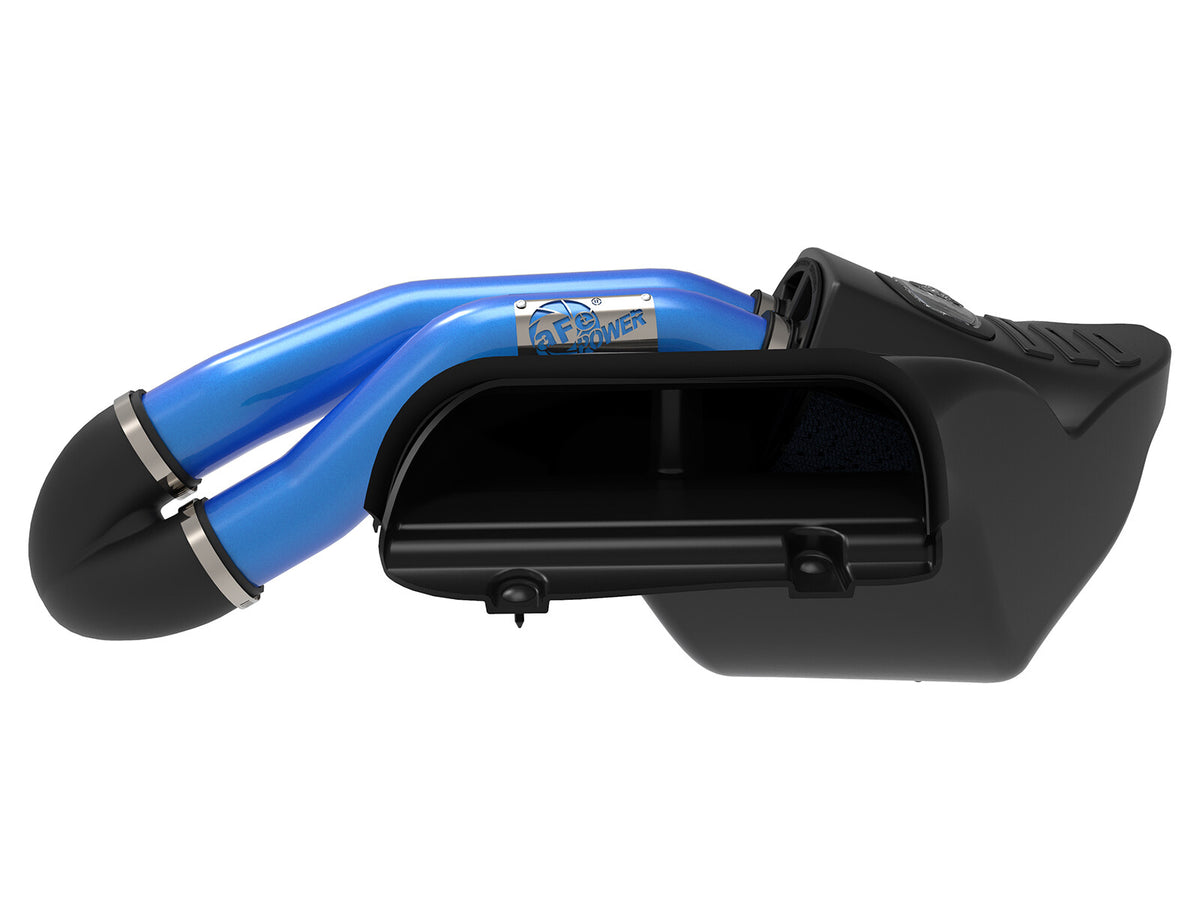 Momentum Xp Cold Air Intake System w/ Pro 5R Filter Blue Ford F-150 15-20 V8-5.0L aFe Power-3