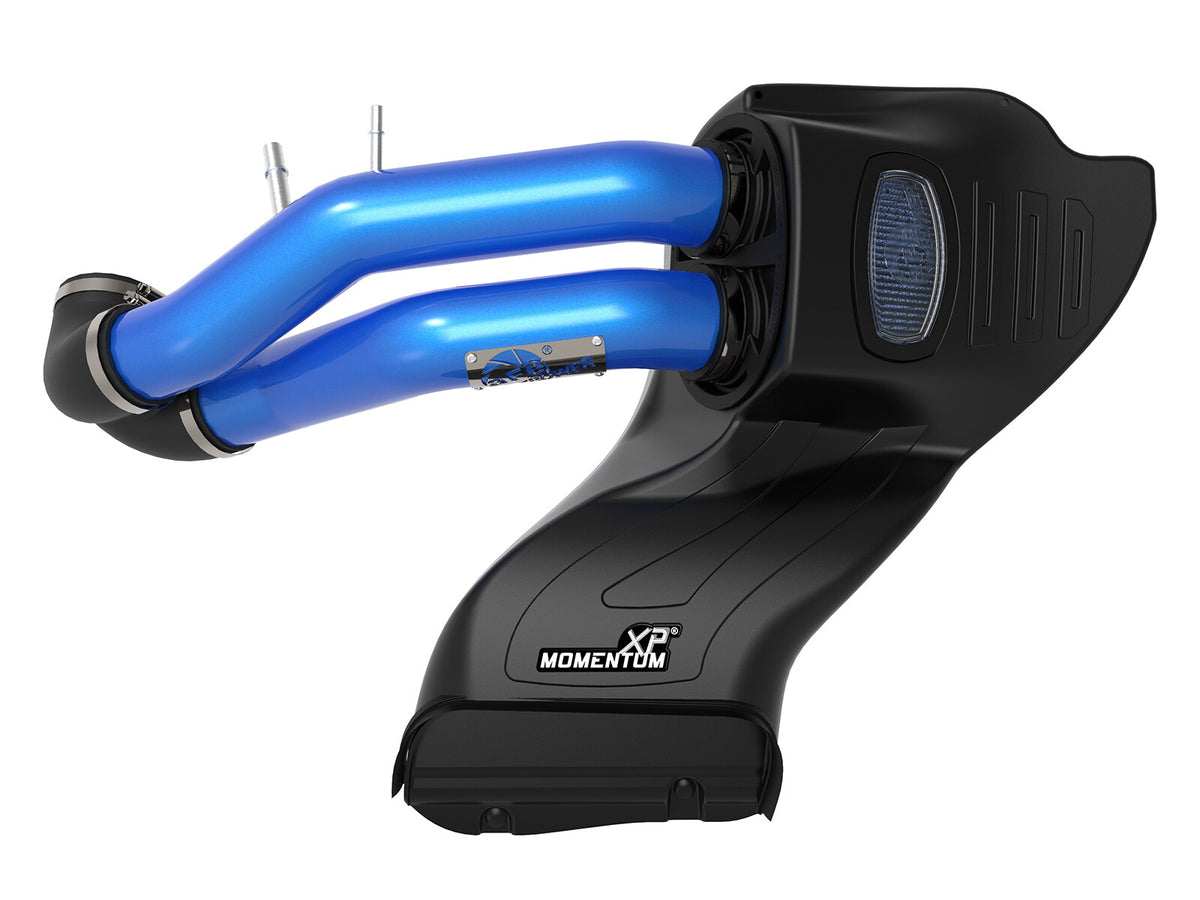 Momentum Xp Cold Air Intake System w/ Pro 5R Filter Blue Ford F-150 15-20 V8-5.0L aFe Power-4