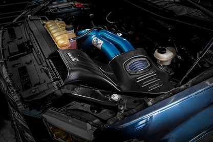 Momentum Xp Cold Air Intake System w/ Pro 5R Filter Blue Ford F-150 15-20 V8-5.0L aFe Power-5