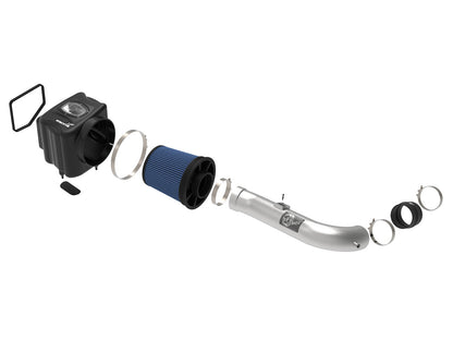 Momentum Xp Cold Air Intake System w/ Pro 5R Filter Brushed GM Silverado/Sierra 1500 14-19 / Tahoe/Suburban/Yukon/XL/Escalade 15-20 V8-5.3L/6.2L aFe Power-4