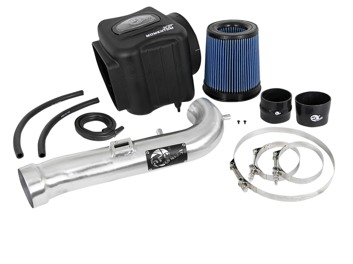 Momentum Xp Cold Air Intake System w/ Pro 5R Filter Brushed GM Silverado/Sierra 1500 14-19 / Tahoe/Suburban/Yukon/XL/Escalade 15-20 V8-5.3L/6.2L aFe Power-5