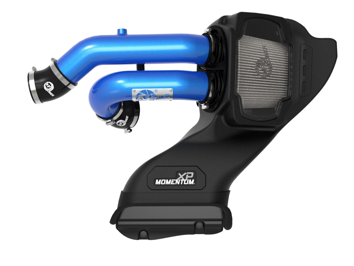 Momentum Xp Cold Air Intake System w/ Pro Dry S Filter Blue Ford F-150 Raptor 21-26 V6-3.5L (tt) aFe Power-4