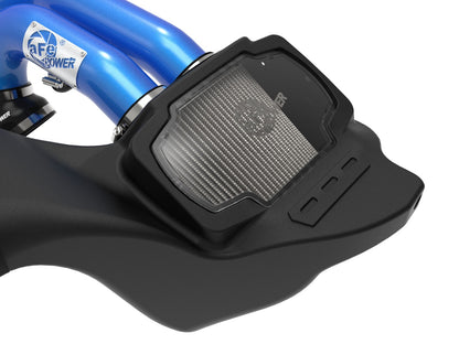 Momentum Xp Cold Air Intake System w/ Pro Dry S Filter Blue Ford F-150 Raptor 21-26 V6-3.5L (tt) aFe Power-5