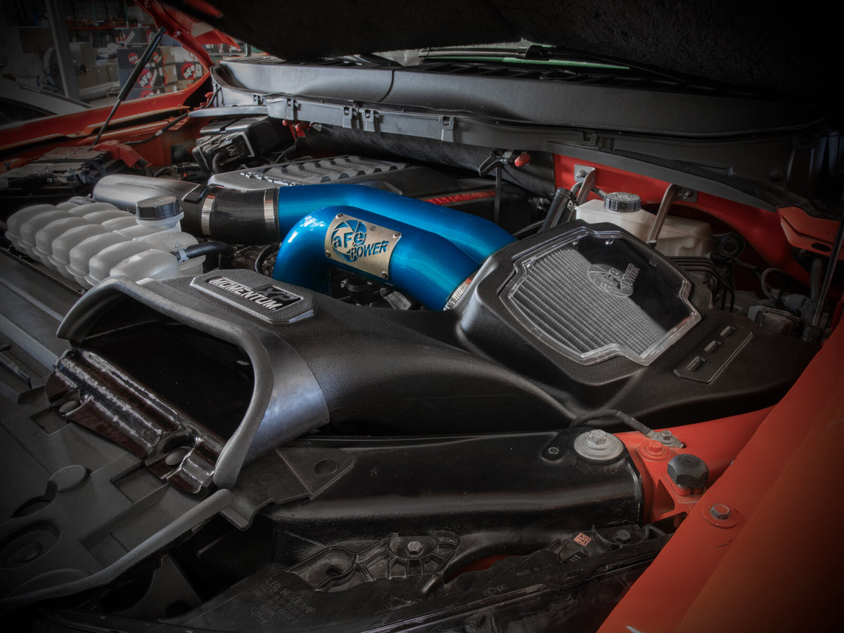 Momentum Xp Cold Air Intake System w/ Pro Dry S Filter Blue Ford F-150 Raptor 21-26 V6-3.5L (tt) aFe Power-6