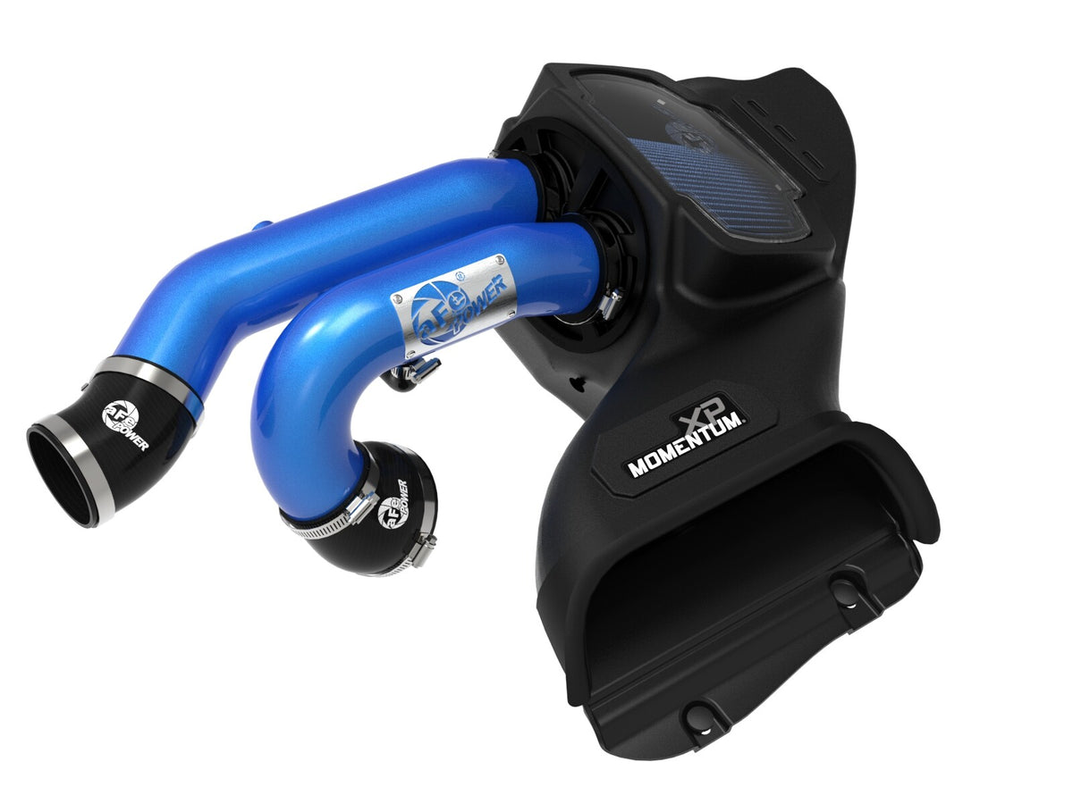 Momentum Xp Cold Air Intake System w/ Pro 5R Filter Blue Ford F-150 Raptor 21-26 V6-3.5L (tt) aFe Power-2