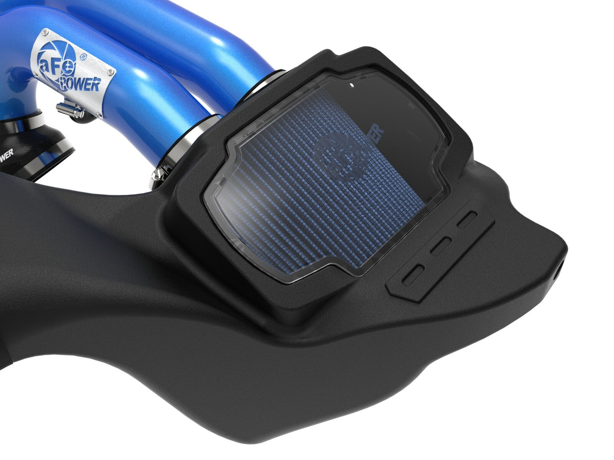 Momentum Xp Cold Air Intake System w/ Pro 5R Filter Blue Ford F-150 Raptor 21-26 V6-3.5L (tt) aFe Power-5