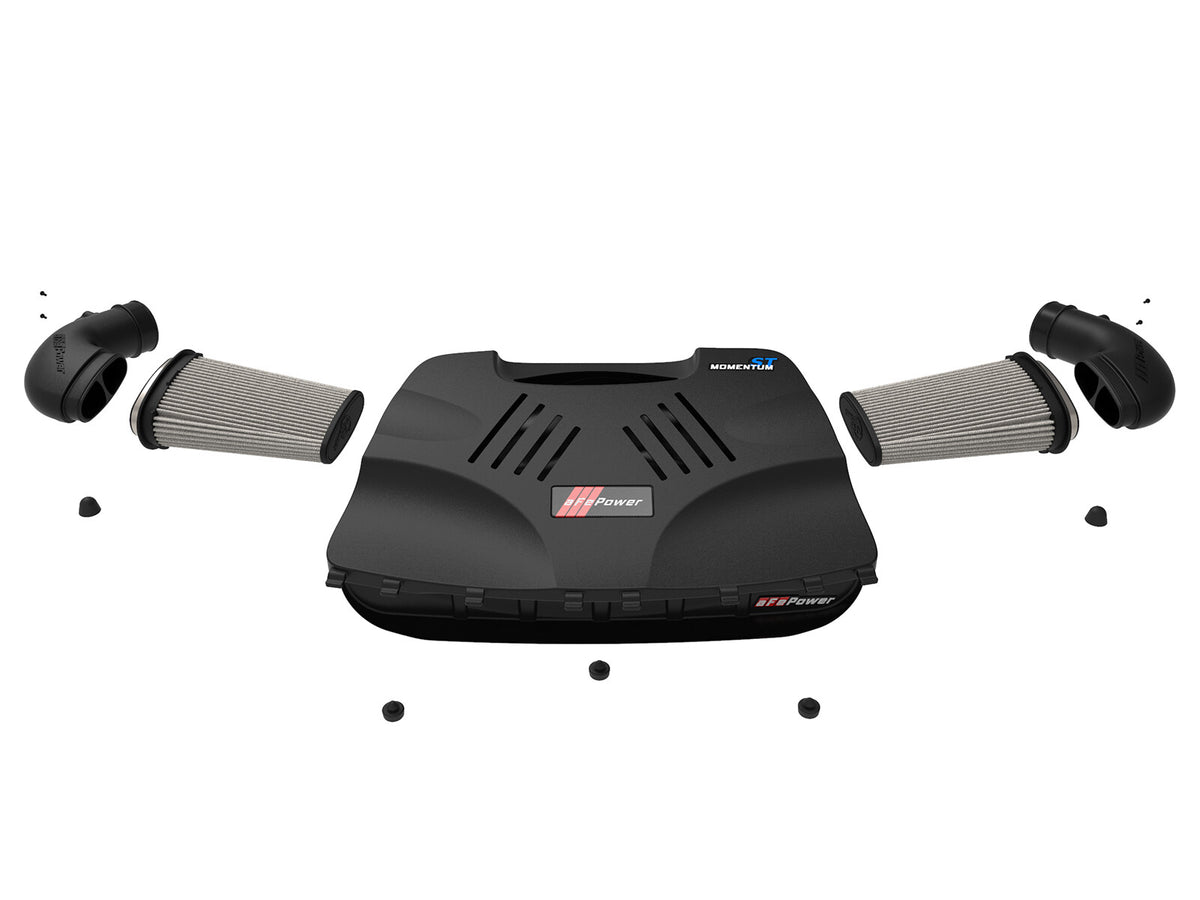 Momentum St Cold Air Intake System w/ Pro Dry S Filter BMW X5 M (F85) / X6 M (F86) 15-19 V8-4.4L (tt) S63 aFe Power-1