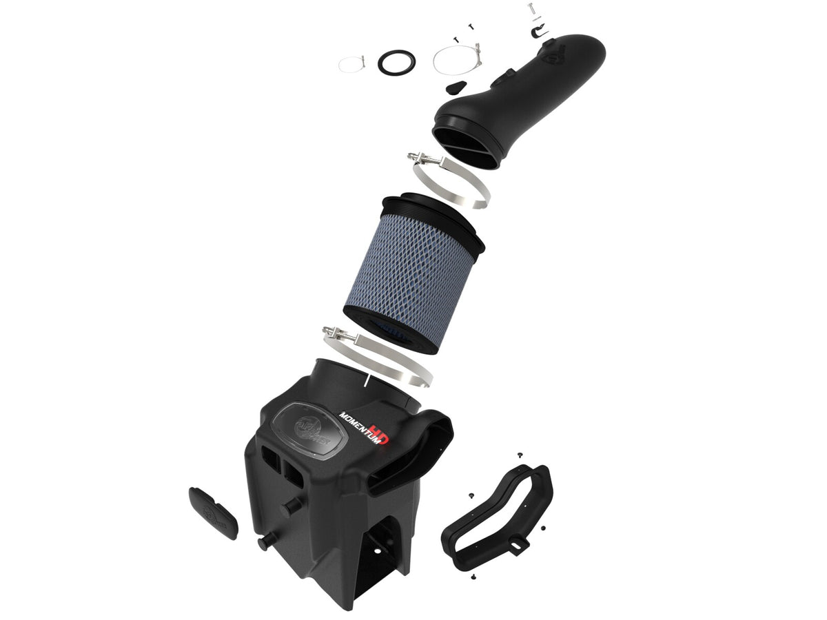 Momentum HD Cold Air Intake System w/ Pro 10R Filter Ford Diesel Trucks 20-26 V8-6.7L (td) aFe Power-1