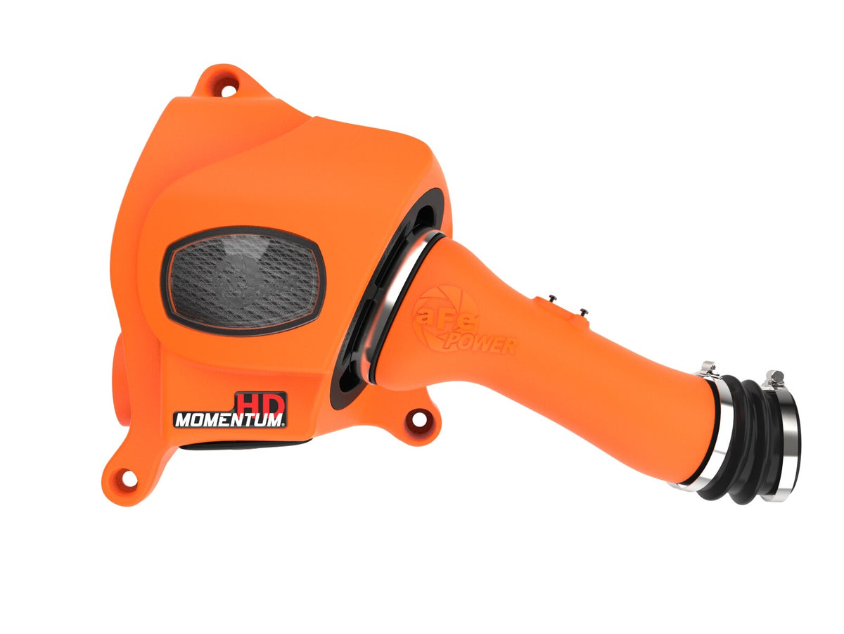 Momentum HD Cold Air Intake System Orange w/ Pro Dry S Filter Toyota Land Cruiser (J200) 08-21 V8-4.5L (td) aFe Power-4
